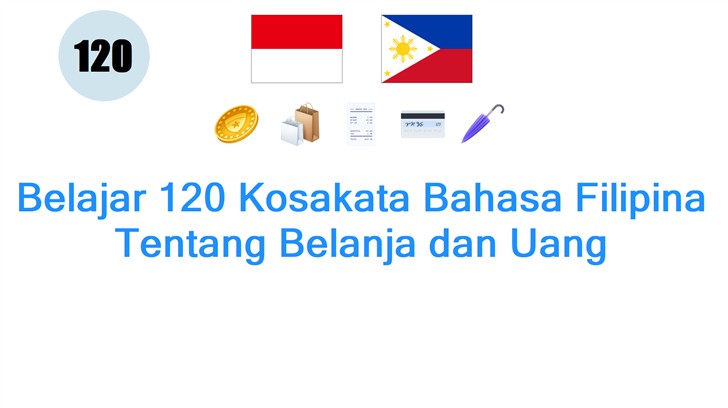 Belajar 120 Kosakata Bahasa Filipina Tentang Belanja dan Uang